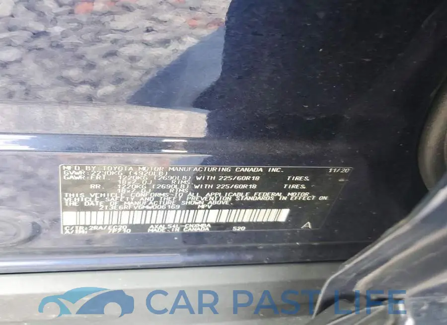2T3E6RFV6MW006169# 13