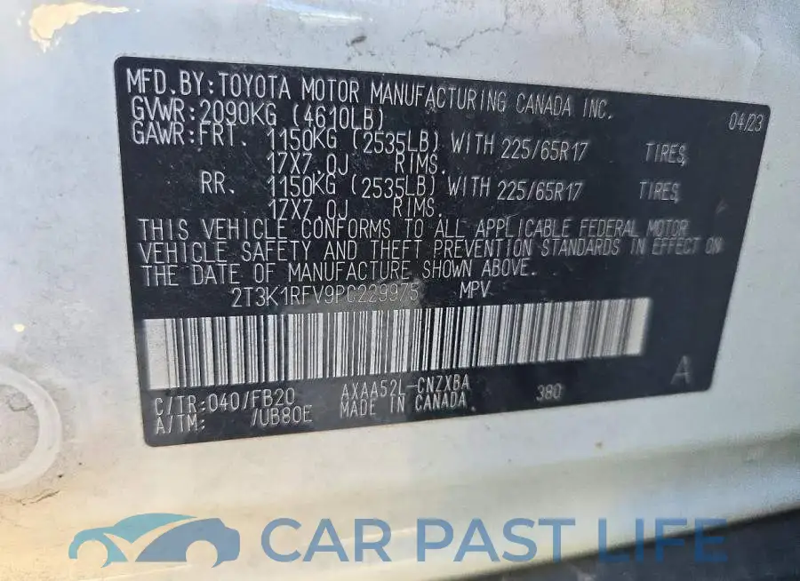 2T3K1RFV9PC229975# 14