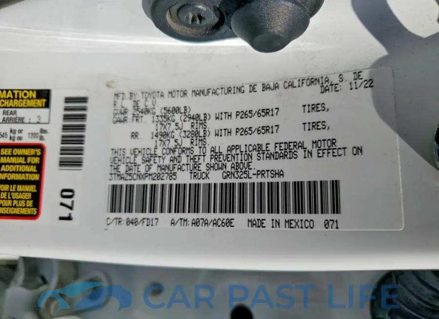 3TMAZ5CNXPM202785# 12