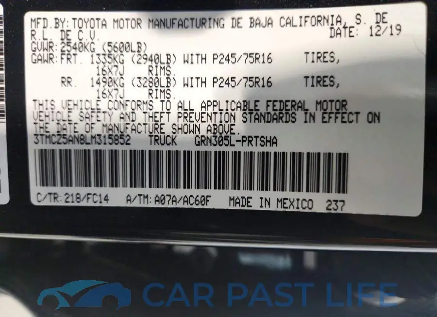 3TMCZ5AN8LM315852# 13