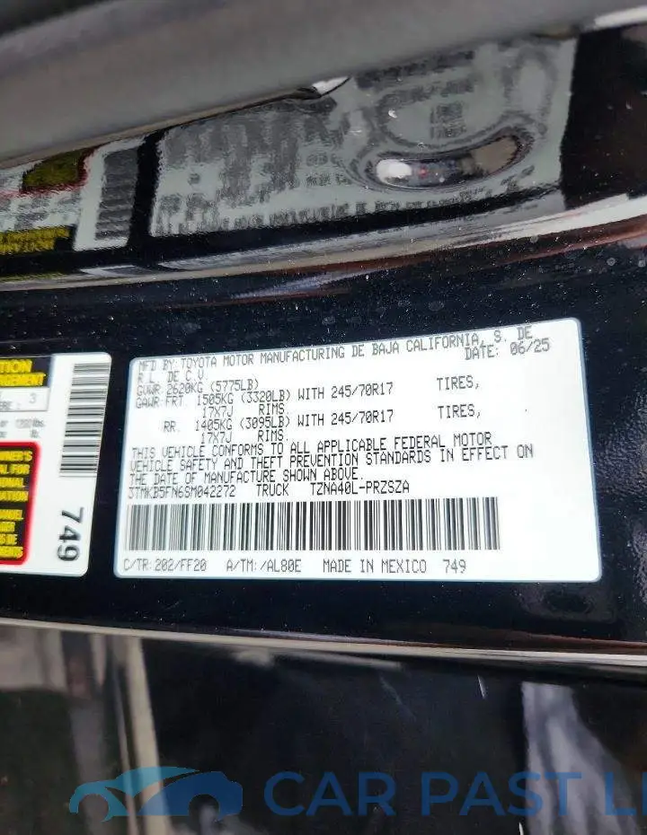 3TMKB5FN6SM042272# 12