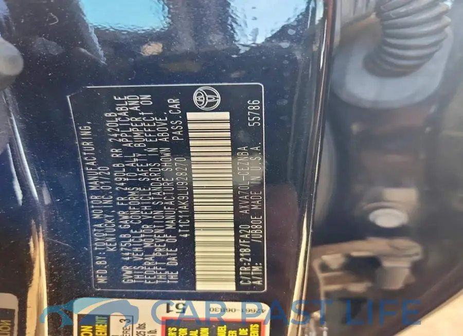 4T1C11AK9LU928270# 13