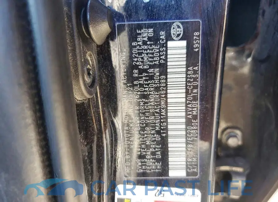 4T1G11AK9MU462889# 13
