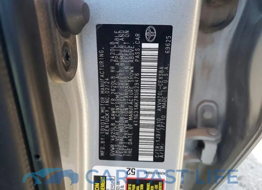 4T1G31AK7RU629476# 13