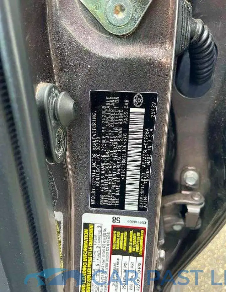 4T1K61BK1LU004546# 9