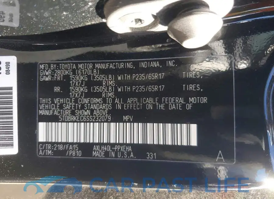 5TDBRKEC6SS232079# 13