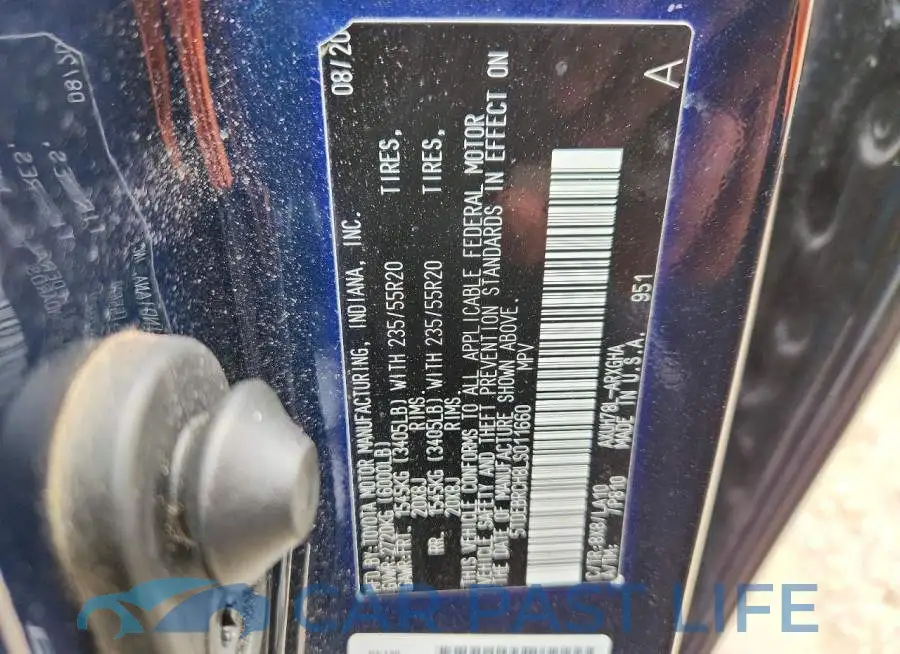 5TDEBRCH8LS011660# 12