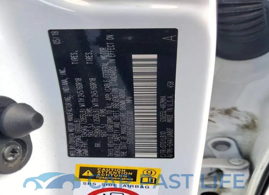 5TDJZRFH7JS550130# 14