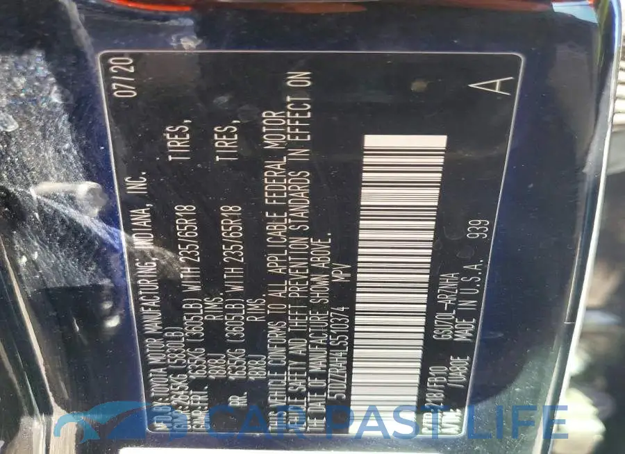 5TDZZRAH4LS510374# 13