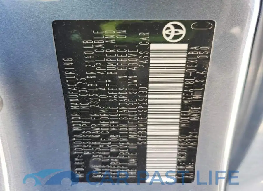 5YFB4MDE1SP290901# 12