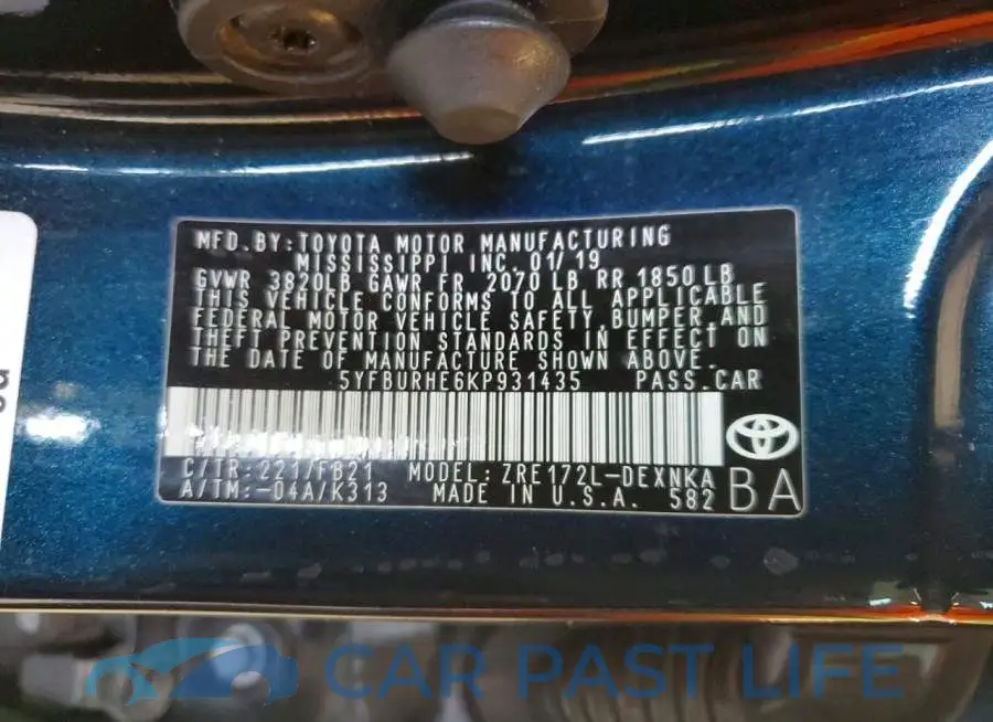 5YFBURHE6KP931435# 13