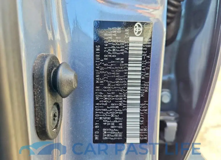 5YFP4MCE1RP214838# 12