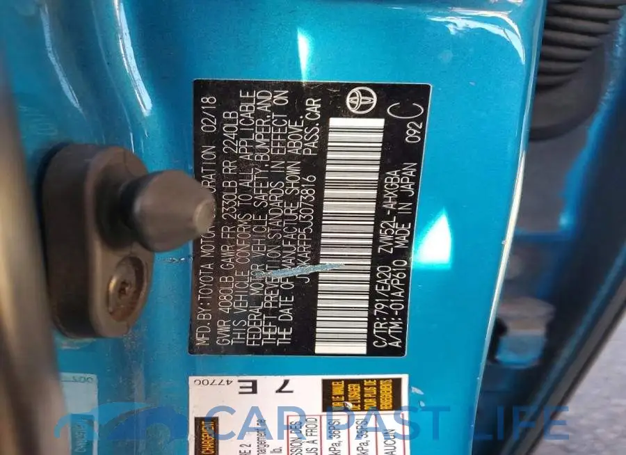 JTDKARFP5J3073816# 12