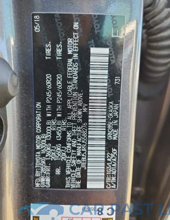JTEBU5JR9J5588276# 13