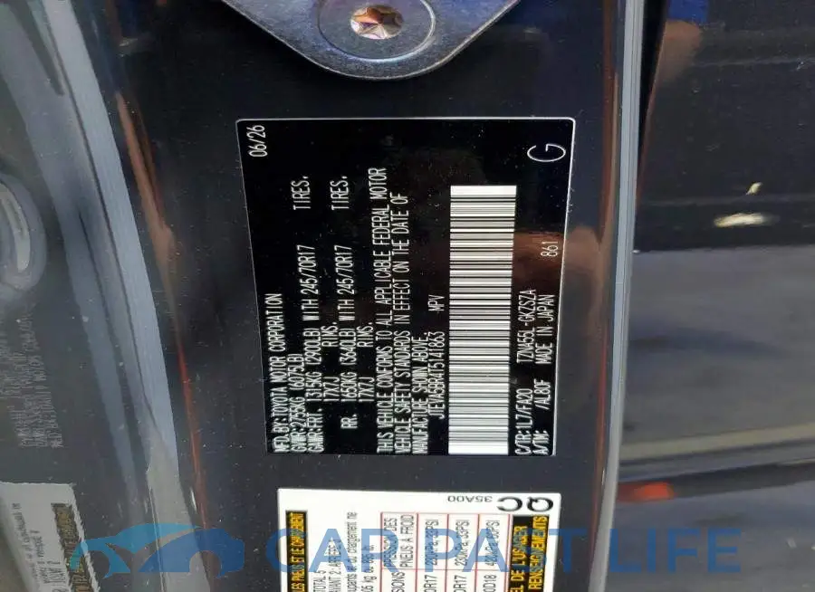 JTEVA5BR4T5141863# 13