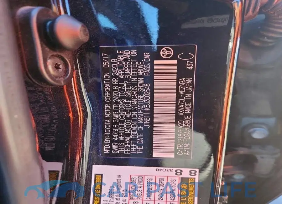 JTNB11HK5J3002548# 13