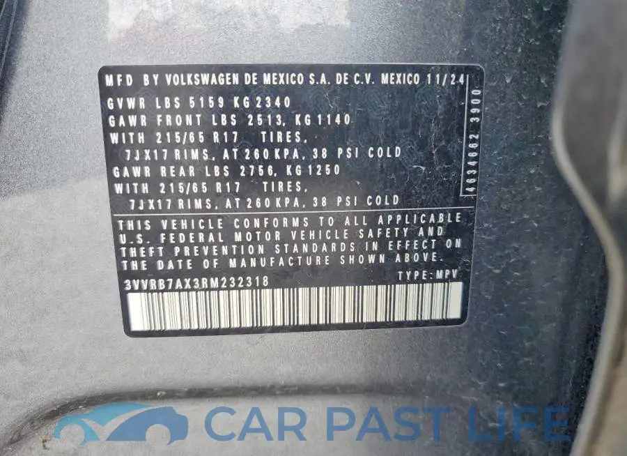 3VVRB7AX3RM232318# 14