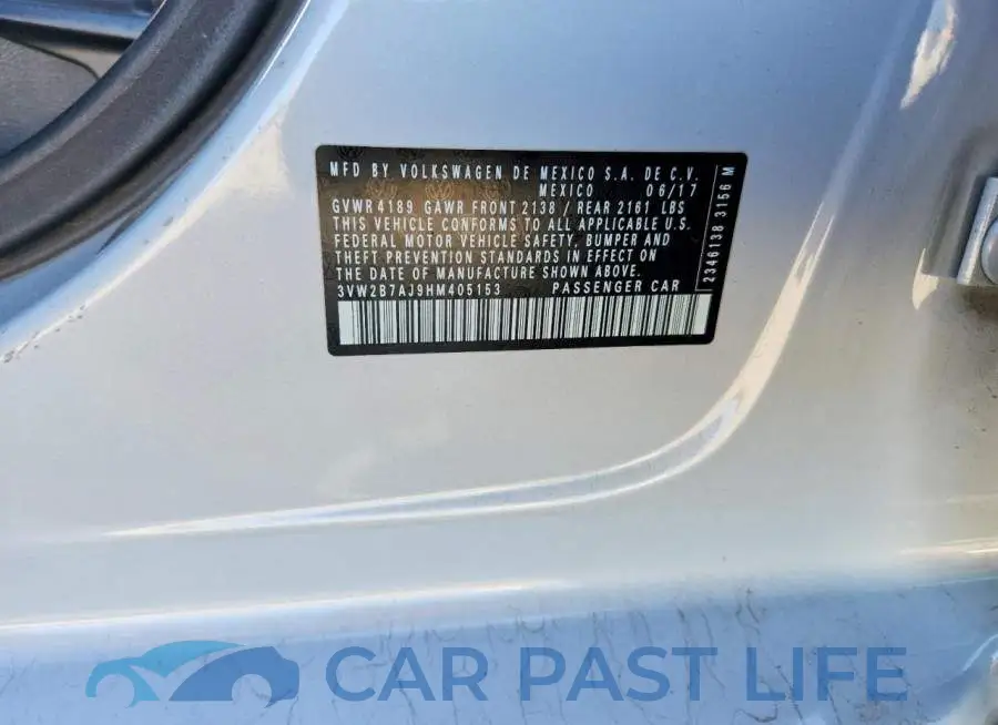 3VW2B7AJ9HM405153# 12