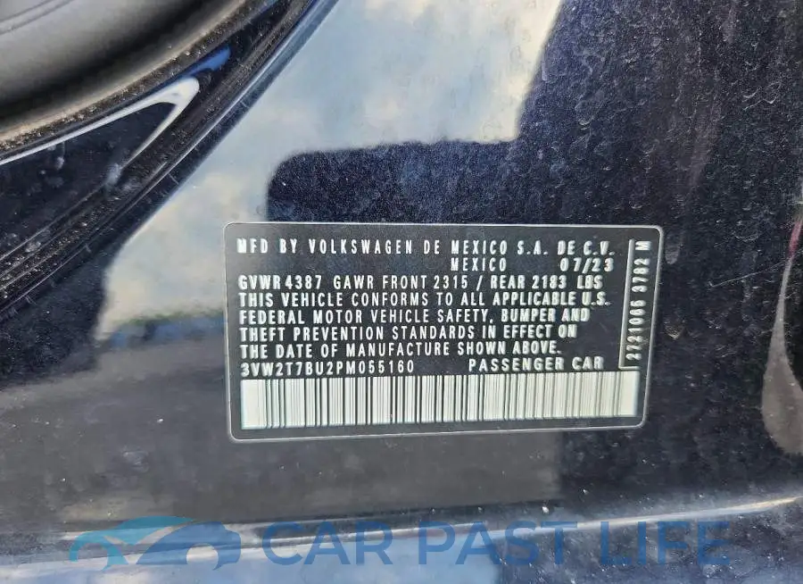 3VW2T7BU2PM055160# 12