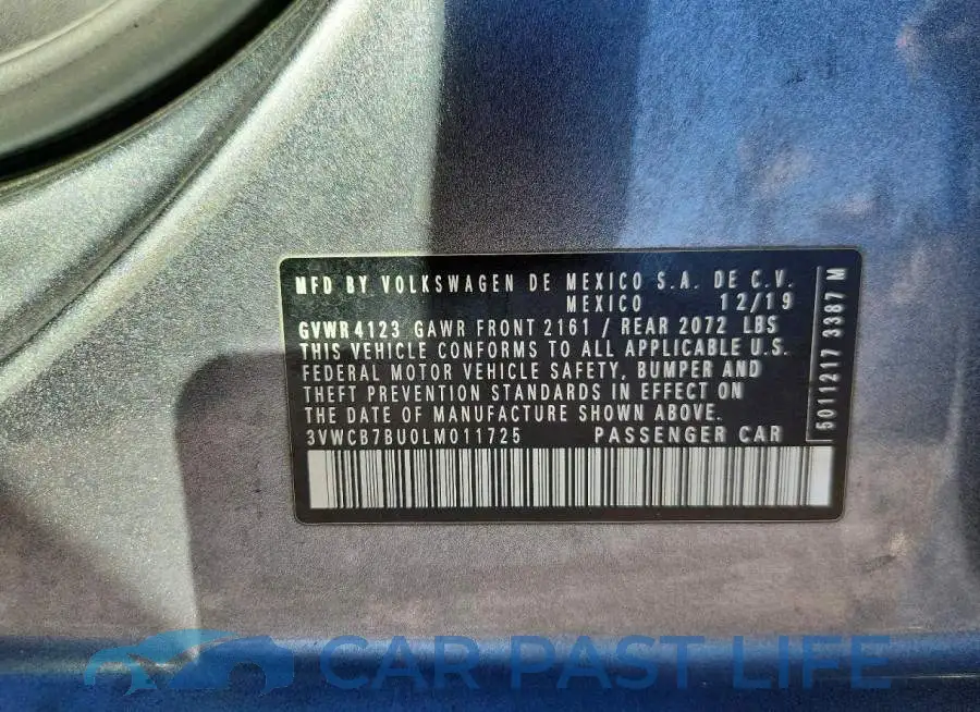 3VWCB7BU0LM011725# 12