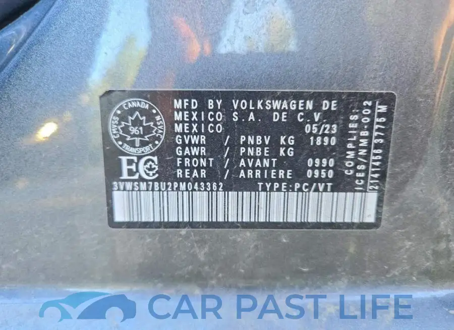 3VWSM7BU2PM043362# 13