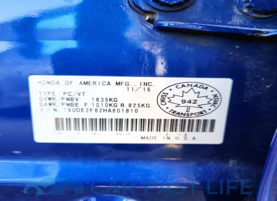 19UDE2F82HA801810# 12