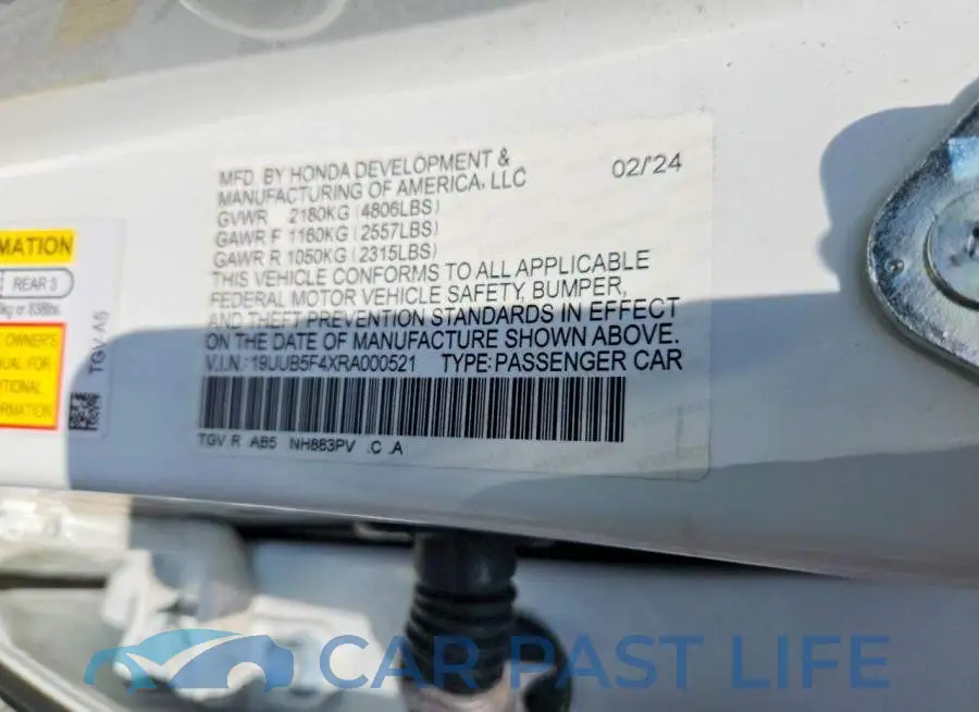 19UUB5F4XRA000521# 12