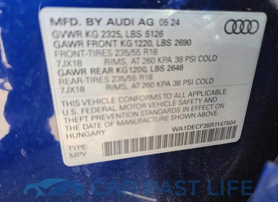 WA1DECF35R1147504# 14