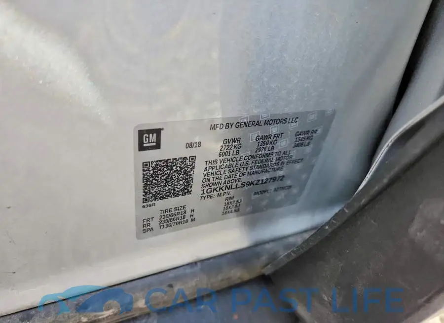 1GKKNLLS9KZ127972# 13