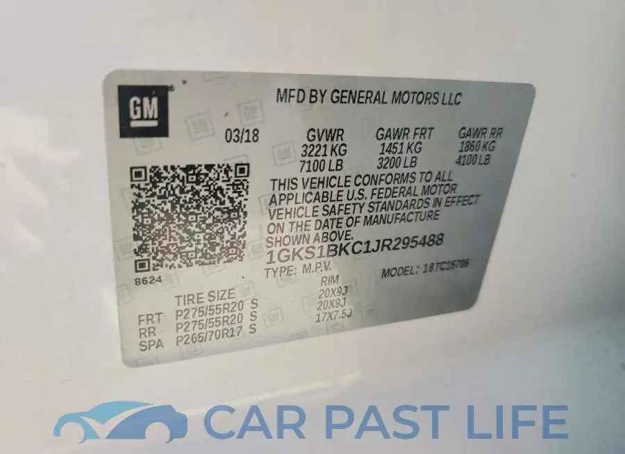 1GKS1BKC1JR295488# 12