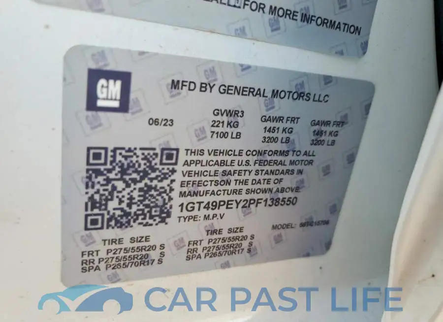 1GT49PEY8PF159080# 12