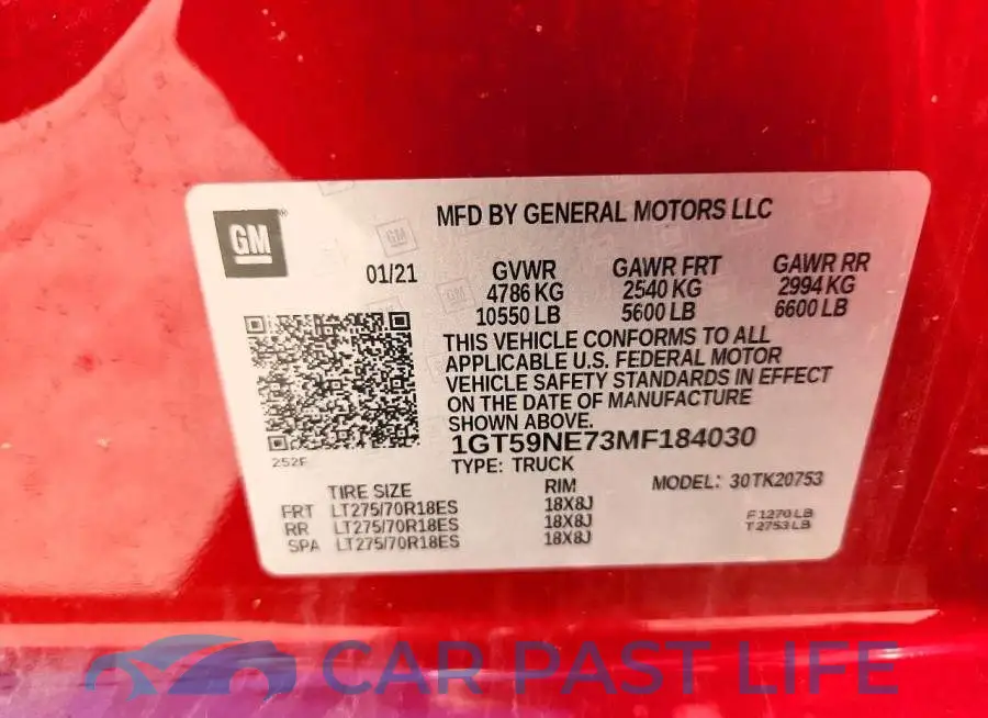 1GT59NE73MF184030# 12