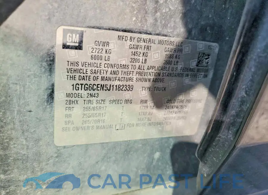 1GTG6CEN5J1182339# 13