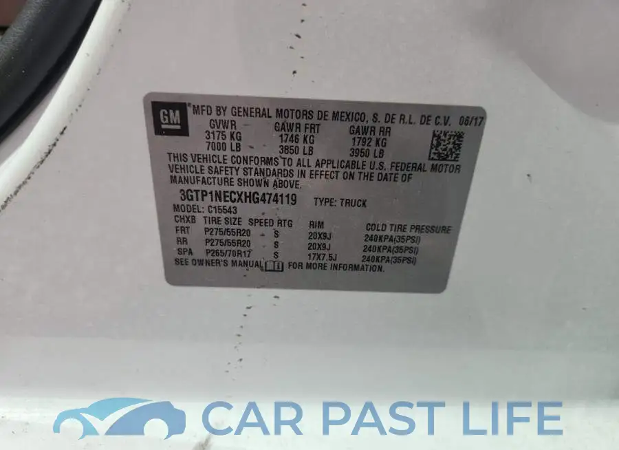 3GTP1NECXHG474119# 13