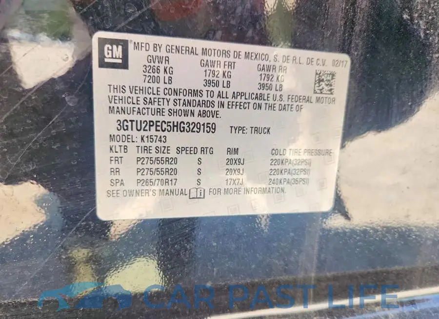 3GTU2PEC5HG329159# 13