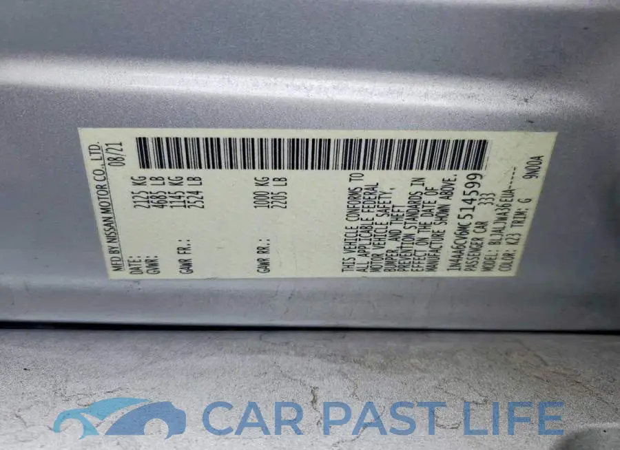 1N4AA6CV6MC514599# 12