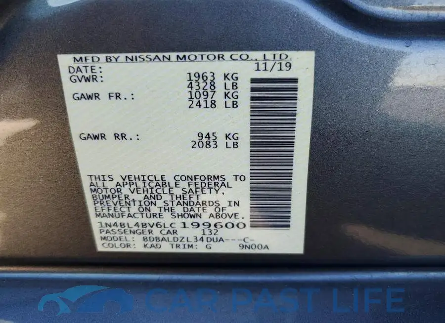 1N4BL4BV6LC199600# 13
