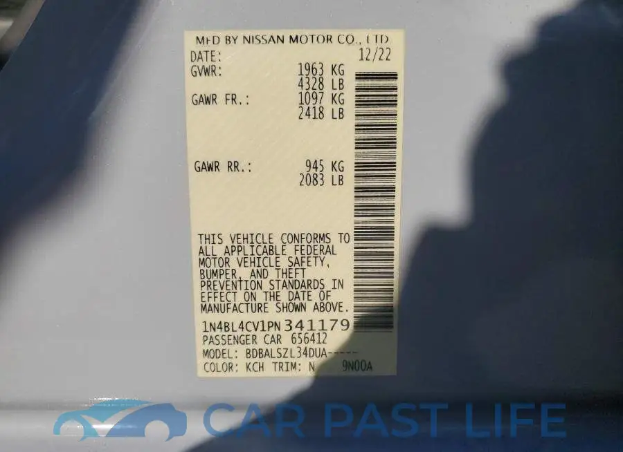 1N4BL4CV1PN341179# 12