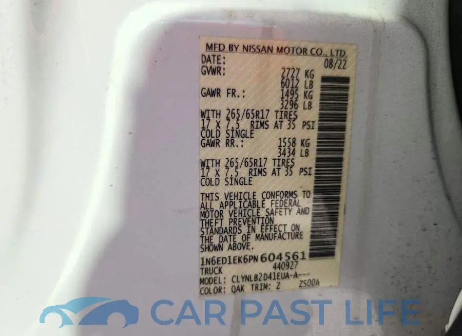 1N6ED1EK6PN604561# 12