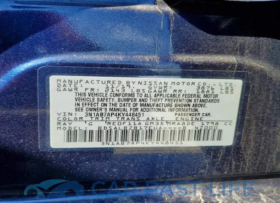 3N1AB7AP4KY448451# 12