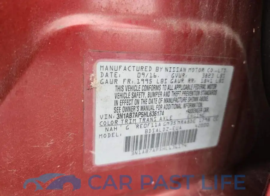 3N1AB7AP5HL636174# 12