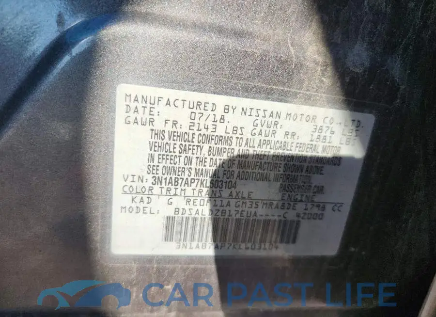 3N1AB7AP7KL603104# 12
