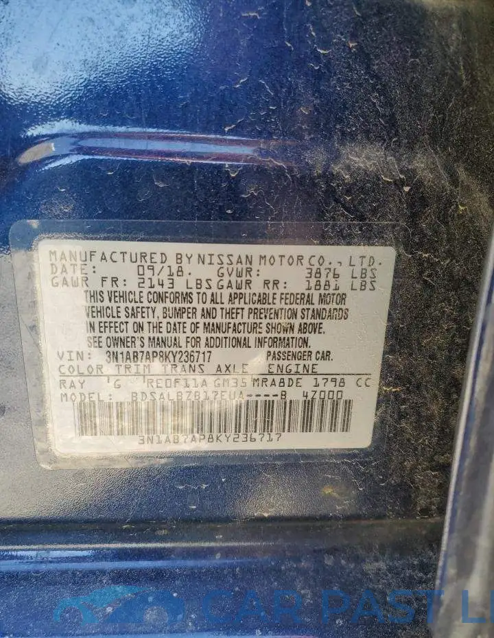 3N1AB7AP8KY236717# 12