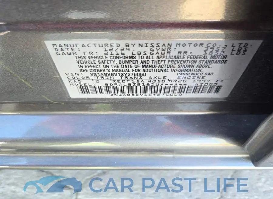 3N1AB8BV1SY276060# 12