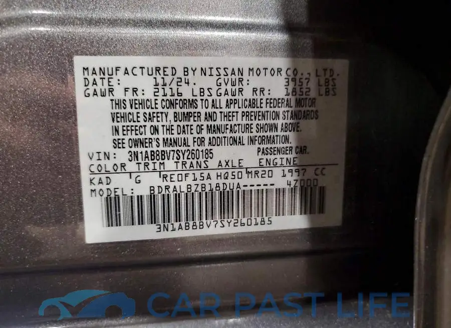 3N1AB8BV7SY260185# 12