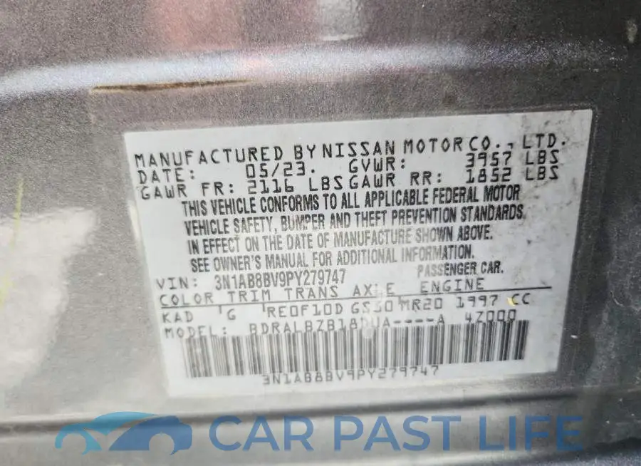 3N1AB8BV9PY279747# 12