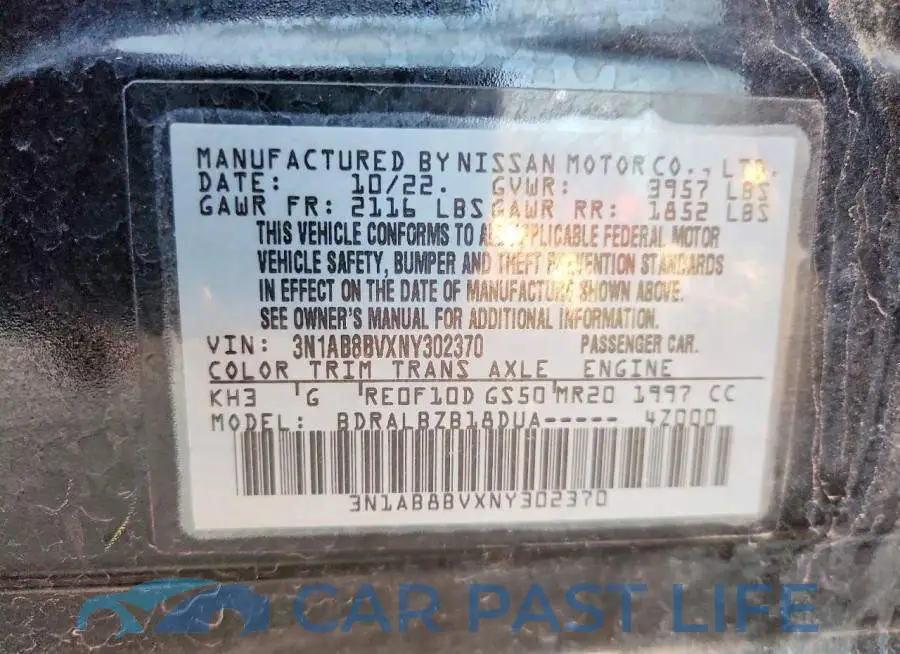 3N1AB8BVXNY302370# 13