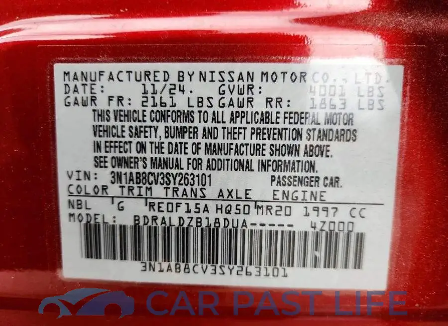 3N1AB8CV3SY263101# 13