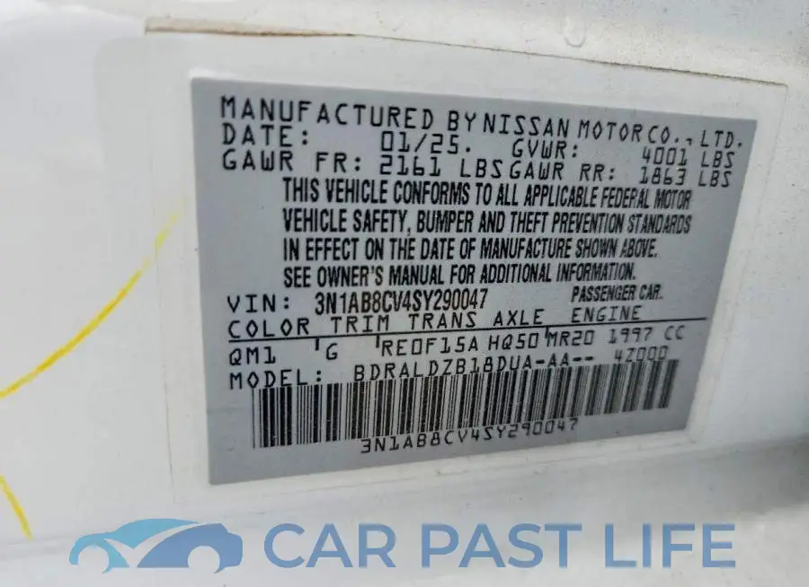 3N1AB8CV4SY290047# 12