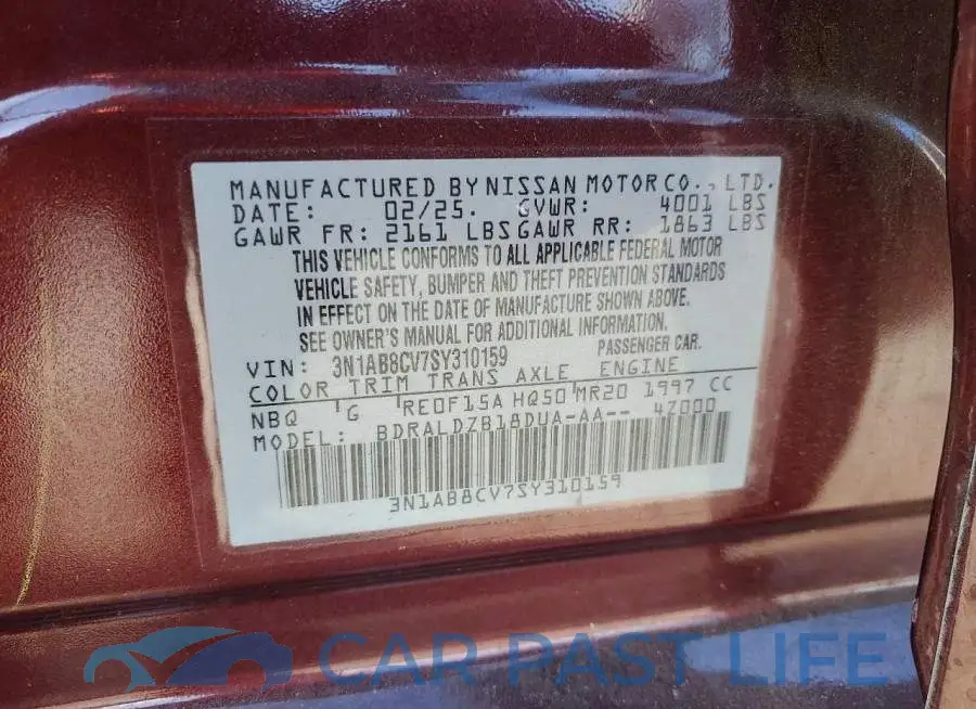 3N1AB8CV7SY310159# 12